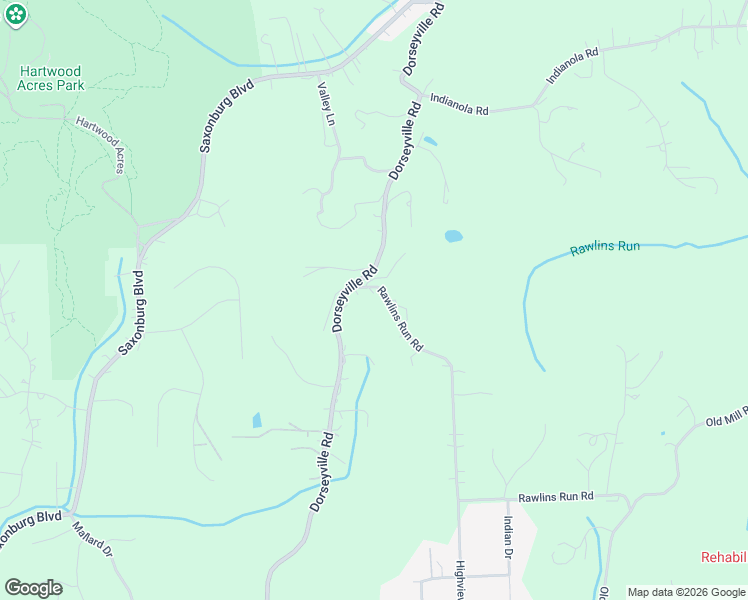 map of restaurants, bars, coffee shops, grocery stores, and more near 108 Rawlins Run Road in Pittsburgh