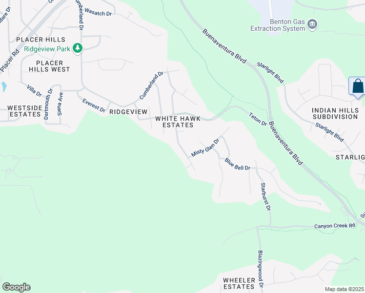 map of restaurants, bars, coffee shops, grocery stores, and more near 2258 Adirondack Drive in Redding