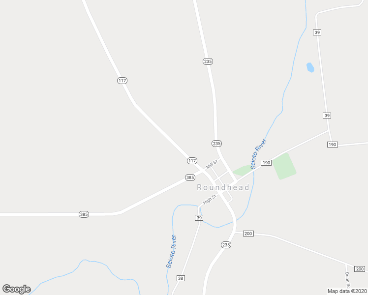 map of restaurants, bars, coffee shops, grocery stores, and more near in Roundhead