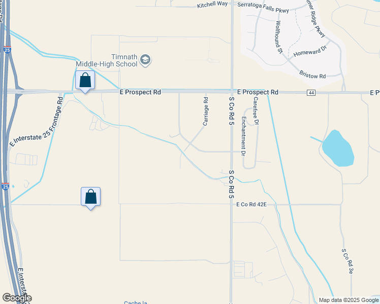 map of restaurants, bars, coffee shops, grocery stores, and more near 1900 Meadowaire Drive in Fort Collins