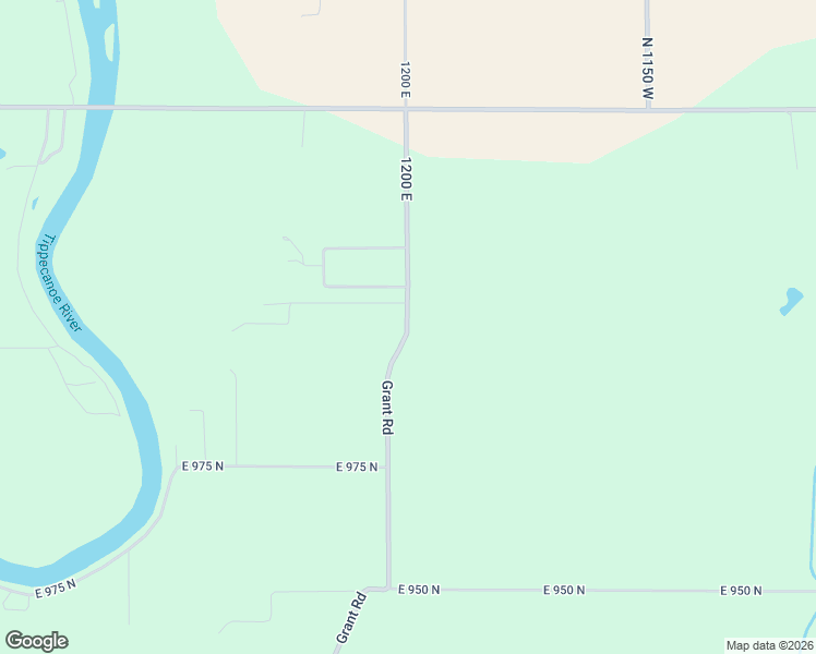map of restaurants, bars, coffee shops, grocery stores, and more near County Road 800 East in Delphi