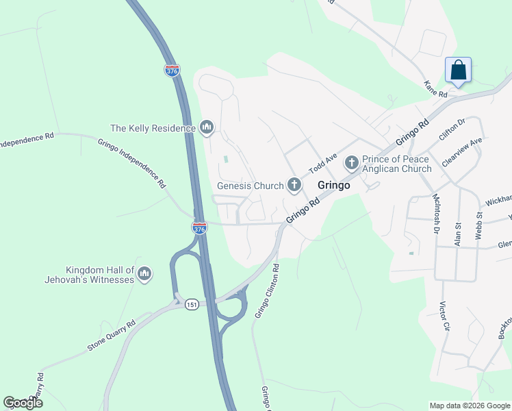 map of restaurants, bars, coffee shops, grocery stores, and more near 7000 Lafayette Square in Aliquippa