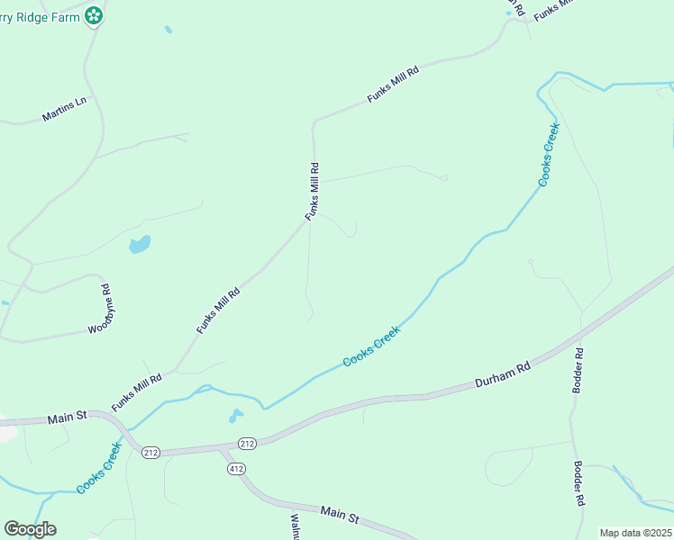 map of restaurants, bars, coffee shops, grocery stores, and more near 2965 Adams Way in Riegelsville
