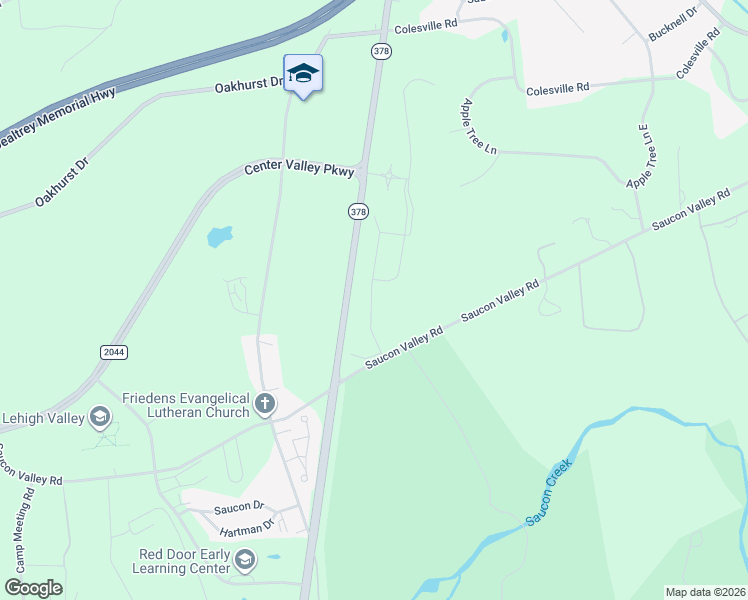 map of restaurants, bars, coffee shops, grocery stores, and more near 2115 Saucon Valley Road in Bethlehem