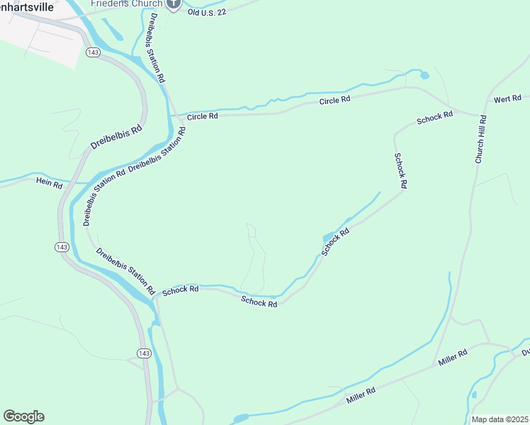 map of restaurants, bars, coffee shops, grocery stores, and more near 223 Schock Road in Lenhartsville