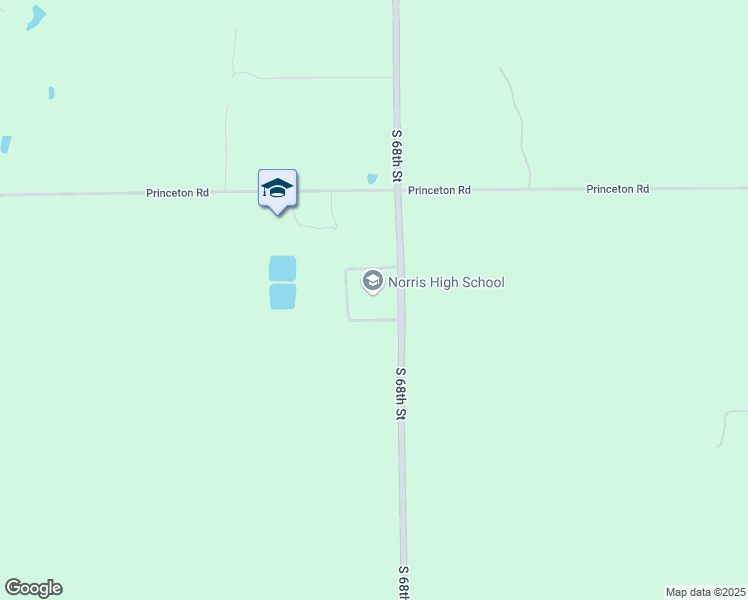 map of restaurants, bars, coffee shops, grocery stores, and more near 25211 South 68th Street in Firth