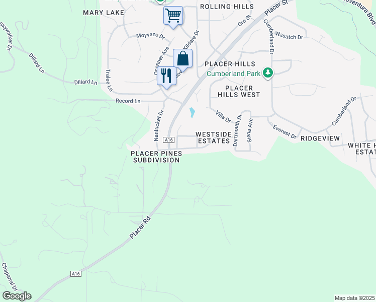 map of restaurants, bars, coffee shops, grocery stores, and more near 4241 Boston Avenue in Redding