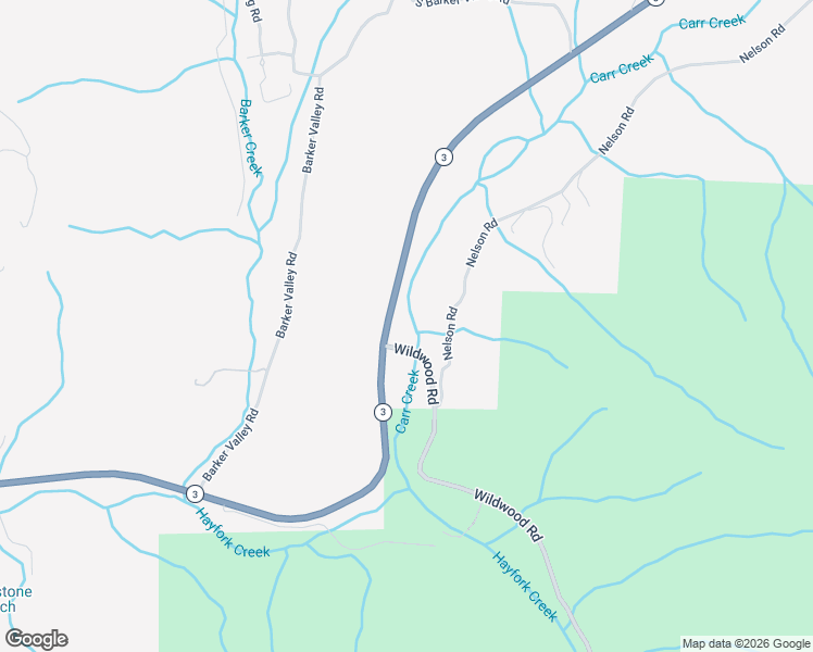 map of restaurants, bars, coffee shops, grocery stores, and more near Wildwood Road in Hayfork