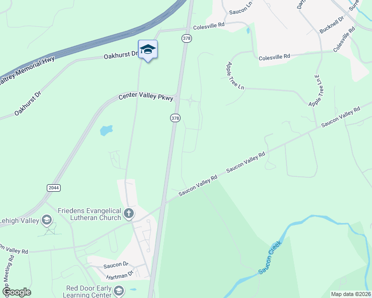 map of restaurants, bars, coffee shops, grocery stores, and more near 4487 Old Saucon Road in Bethlehem