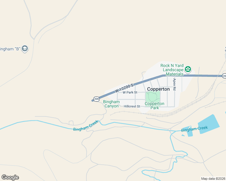 map of restaurants, bars, coffee shops, grocery stores, and more near 8934 West State Highway in Copperton