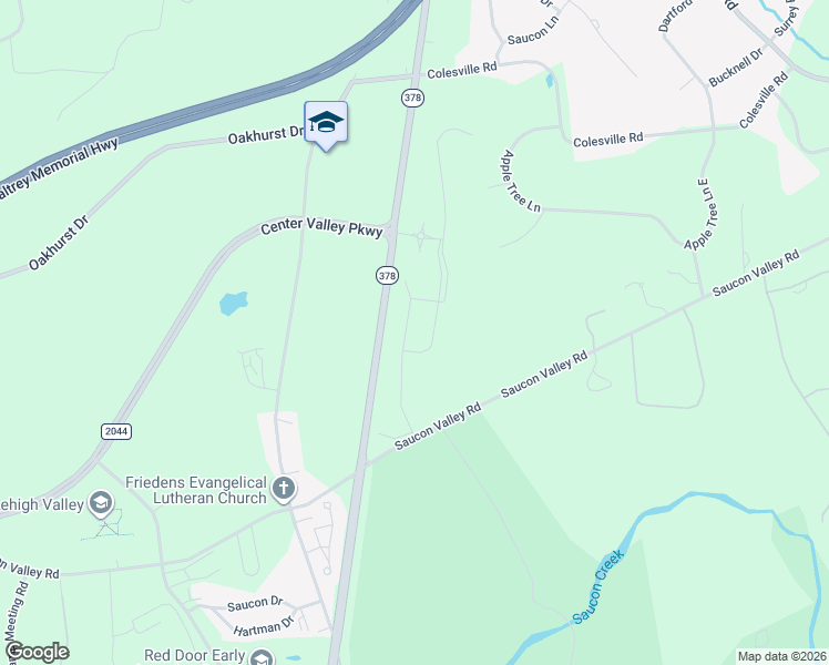 map of restaurants, bars, coffee shops, grocery stores, and more near 4487 Old Saucon Road in Bethlehem