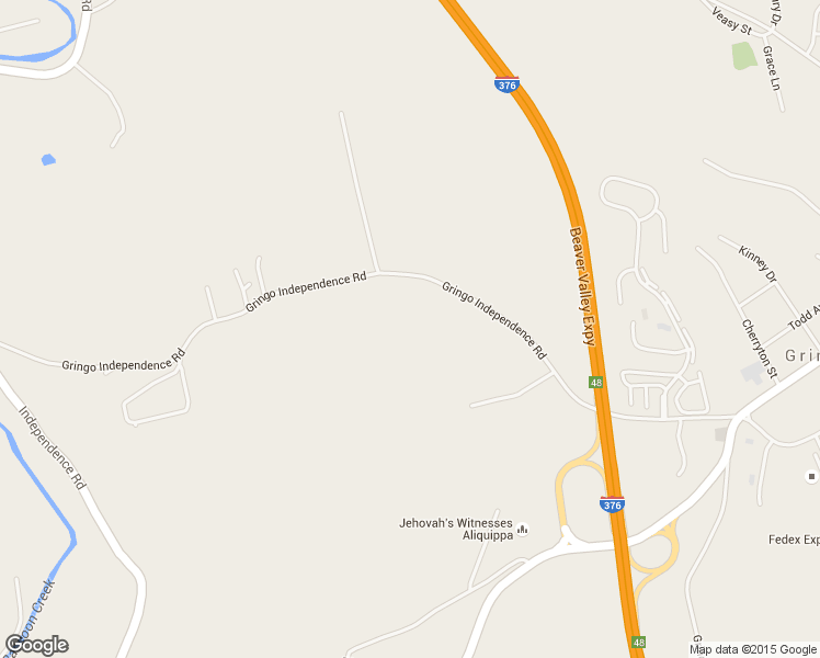 map of restaurants, bars, coffee shops, grocery stores, and more near 253 Gringo Independence Rd in Aliquippa
