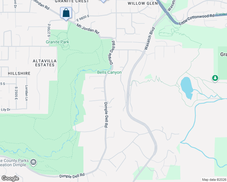 map of restaurants, bars, coffee shops, grocery stores, and more near 10262 Dimpleview Lane in Sandy