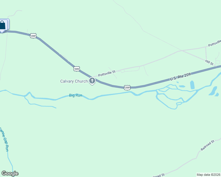 map of restaurants, bars, coffee shops, grocery stores, and more near 6364 U.S. 209 in Lykens