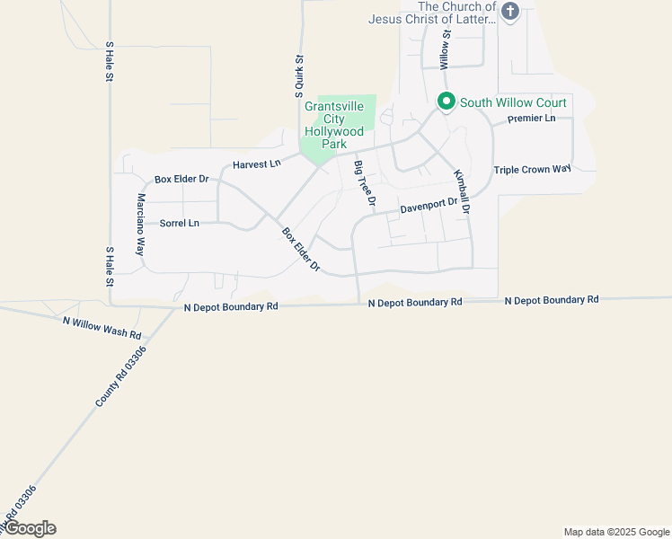 map of restaurants, bars, coffee shops, grocery stores, and more near 231 Box Elder Drive in Grantsville