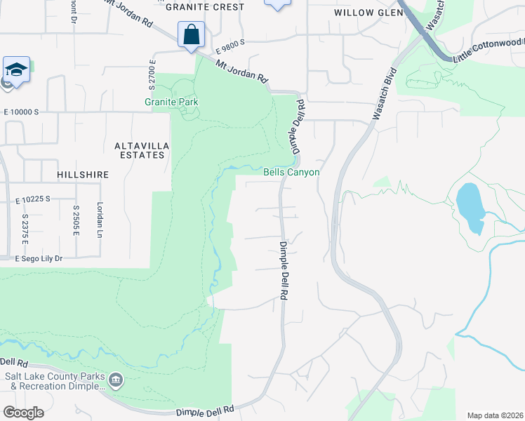 map of restaurants, bars, coffee shops, grocery stores, and more near in Salt Lake County