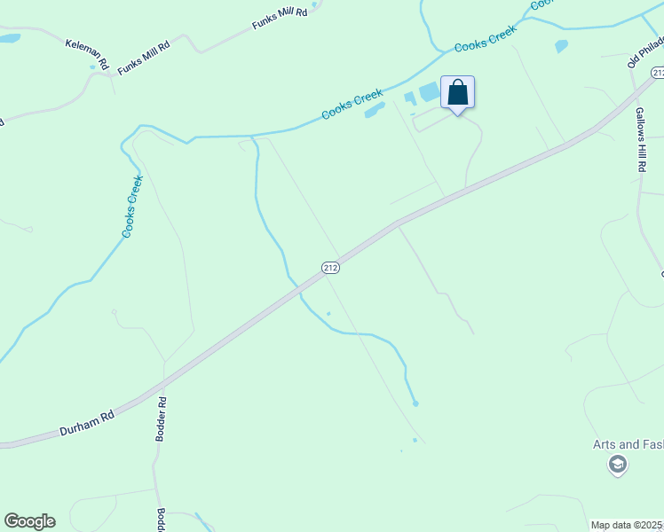 map of restaurants, bars, coffee shops, grocery stores, and more near 4237 Route 212 in Riegelsville