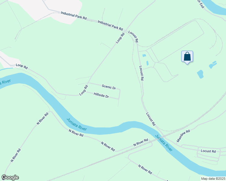 map of restaurants, bars, coffee shops, grocery stores, and more near 94 Scenic Drive in Lewistown