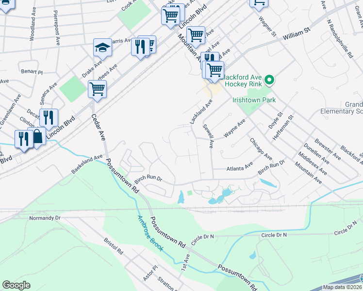 map of restaurants, bars, coffee shops, grocery stores, and more near 162 Vasser Drive in Piscataway