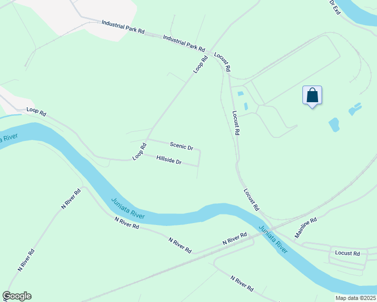 map of restaurants, bars, coffee shops, grocery stores, and more near 94 Scenic Drive in Lewistown