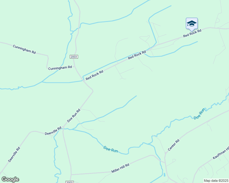 map of restaurants, bars, coffee shops, grocery stores, and more near 2374 Doe Run Road in Mifflintown