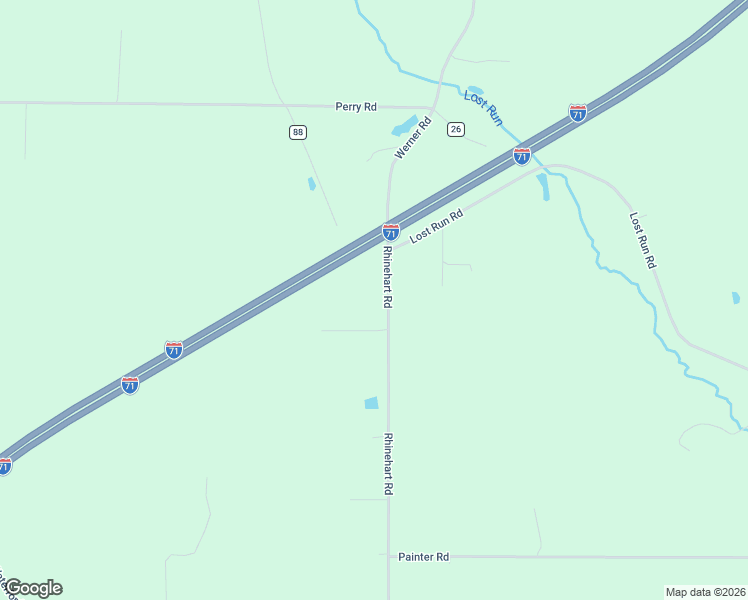 map of restaurants, bars, coffee shops, grocery stores, and more near 5866-5926 Rhinehart Road in Fredericktown
