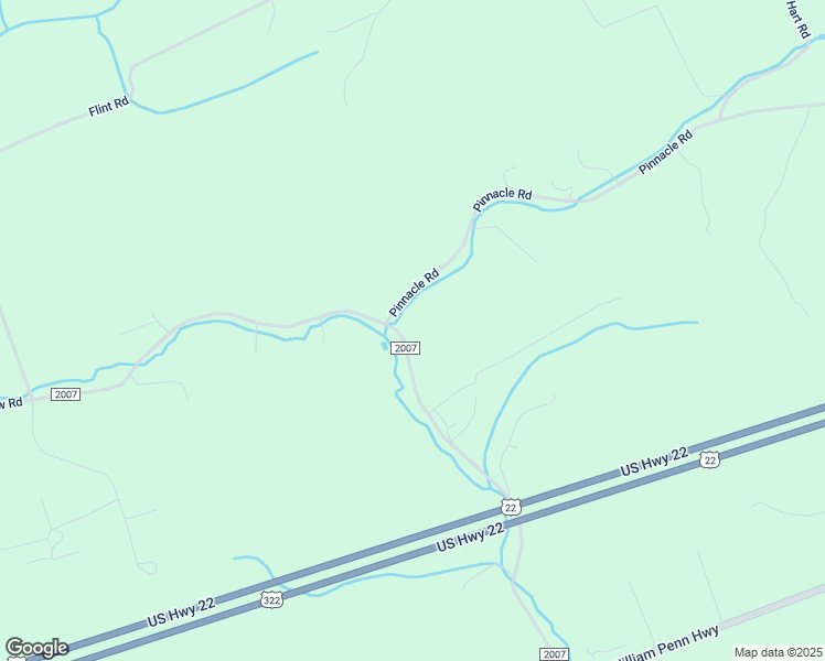 map of restaurants, bars, coffee shops, grocery stores, and more near 842 Locust Run Road in Mifflintown