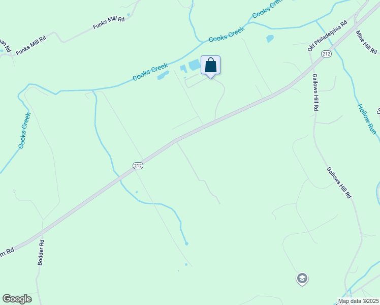 map of restaurants, bars, coffee shops, grocery stores, and more near 4318 Route 212 in Hellertown