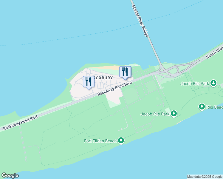 map of restaurants, bars, coffee shops, grocery stores, and more near 651 State Road in Queens