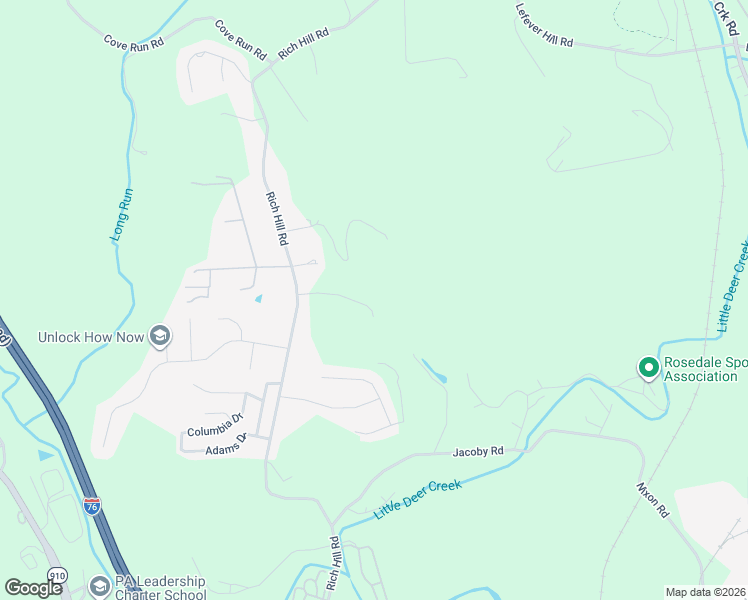 map of restaurants, bars, coffee shops, grocery stores, and more near 348 Rich Hill Road in Cheswick