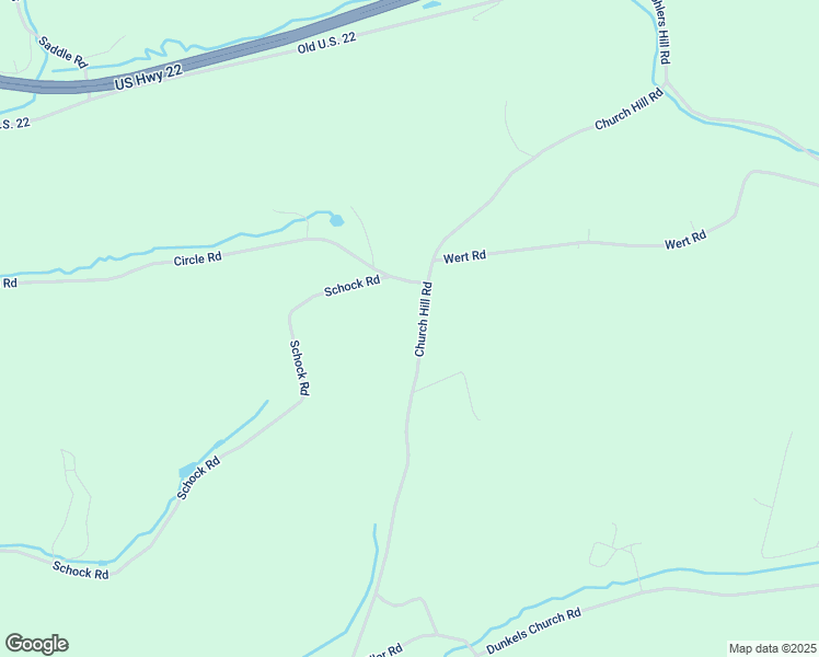 map of restaurants, bars, coffee shops, grocery stores, and more near 150 Church Hill Road in Lenhartsville