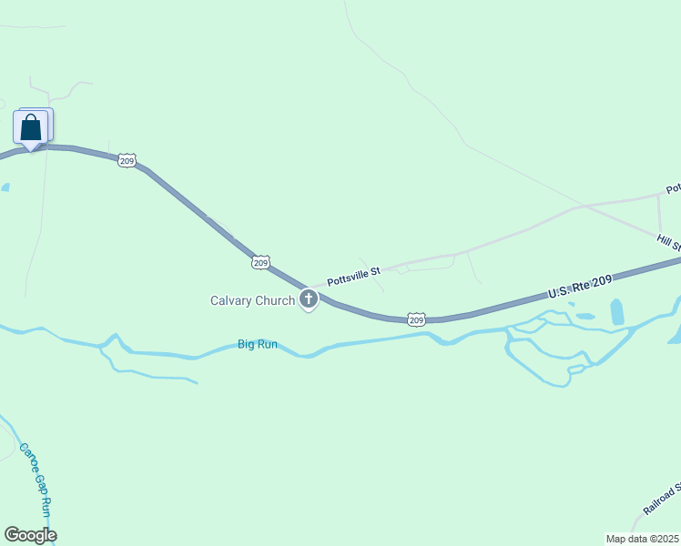 map of restaurants, bars, coffee shops, grocery stores, and more near 1182 Pottsville Street in Lykens