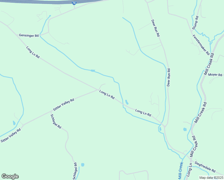 map of restaurants, bars, coffee shops, grocery stores, and more near 966 Long Lane Road in Kutztown