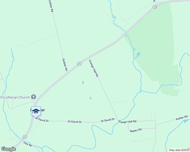 map of restaurants, bars, coffee shops, grocery stores, and more near 695 Grange Hall Road in Millersburg