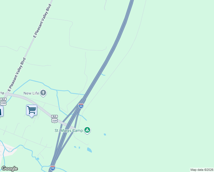 map of restaurants, bars, coffee shops, grocery stores, and more near 244 Brush Mountain Road in Altoona