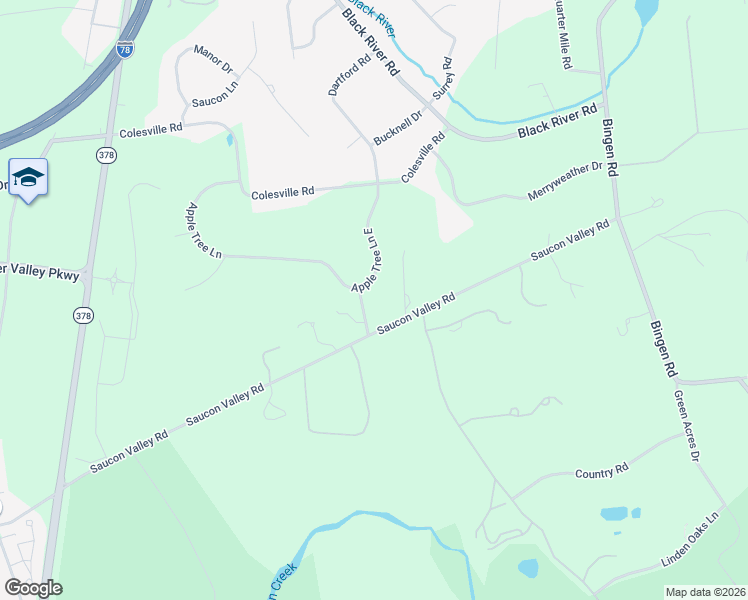 map of restaurants, bars, coffee shops, grocery stores, and more near 1807 Apple Tree Lane in Bethlehem