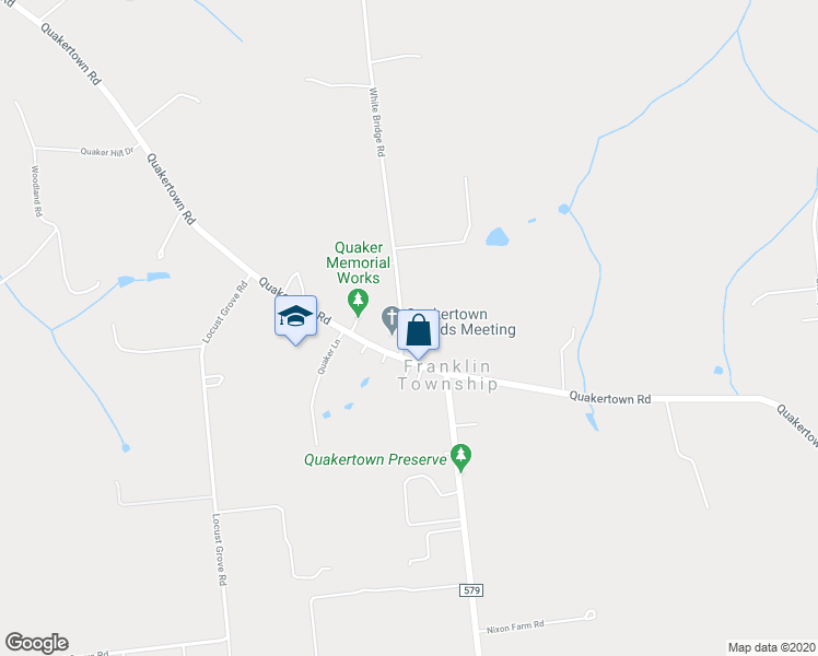 map of restaurants, bars, coffee shops, grocery stores, and more near 287 White Bridge Road in Franklin