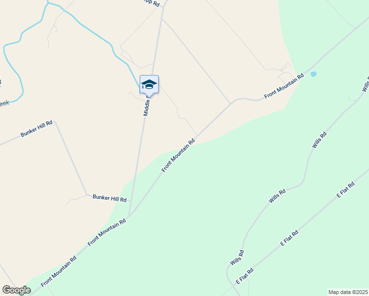 map of restaurants, bars, coffee shops, grocery stores, and more near Front Mountain Road in Belleville