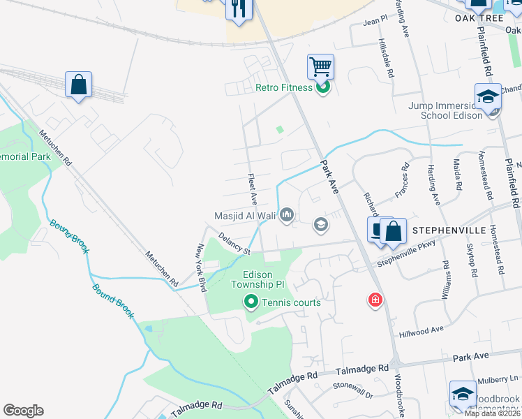 map of restaurants, bars, coffee shops, grocery stores, and more near 49 Alexander Street in Edison