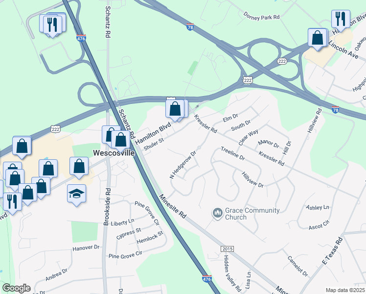 897 Cold Spring Road, Wescosville PA Walk Score