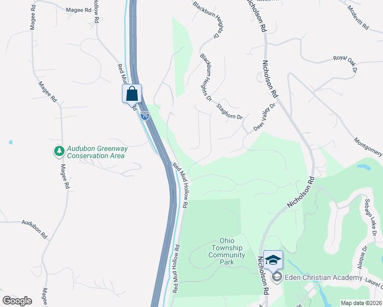 map of restaurants, bars, coffee shops, grocery stores, and more near 131 Summit Drive in Sewickley