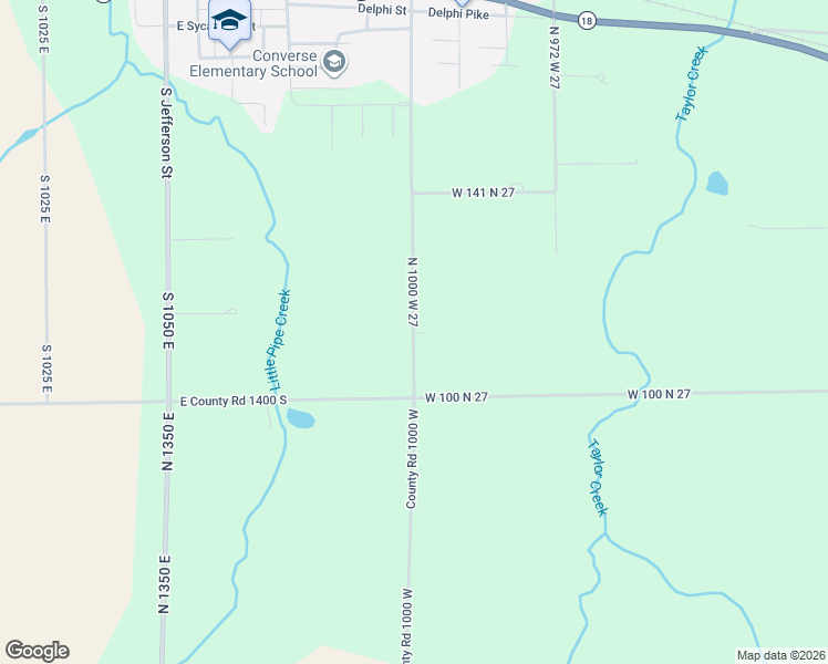 map of restaurants, bars, coffee shops, grocery stores, and more near 1126 South 1100 East in Converse