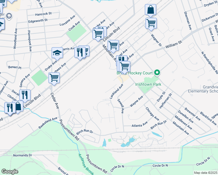 map of restaurants, bars, coffee shops, grocery stores, and more near 113 Chariot Court in Piscataway
