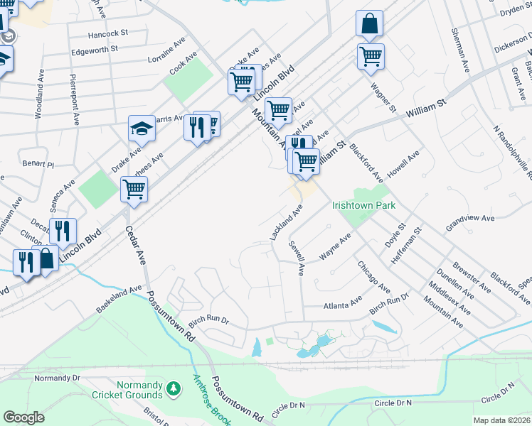 map of restaurants, bars, coffee shops, grocery stores, and more near 113 Chariot Court in Piscataway
