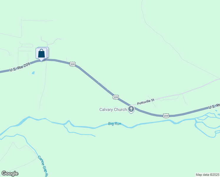map of restaurants, bars, coffee shops, grocery stores, and more near 6207 U.S. Route 209 in Lykens