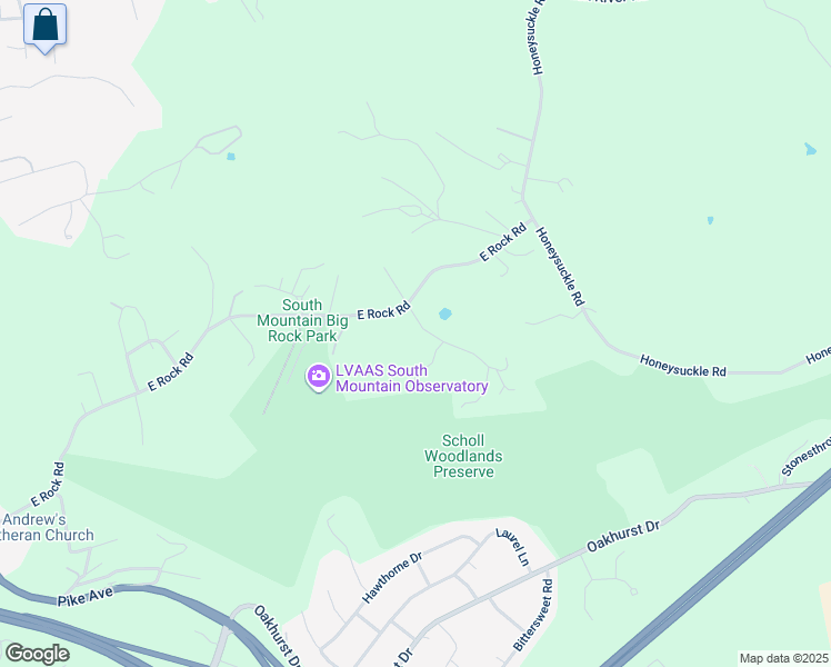 map of restaurants, bars, coffee shops, grocery stores, and more near 2930 Fern Lane in Allentown