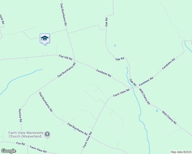 map of restaurants, bars, coffee shops, grocery stores, and more near 16 Ferebees Road in Pine Grove