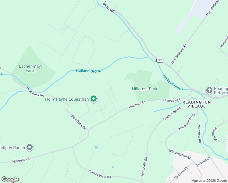 map of restaurants, bars, coffee shops, grocery stores, and more near 89 Hillcrest Road in Hunterdon County