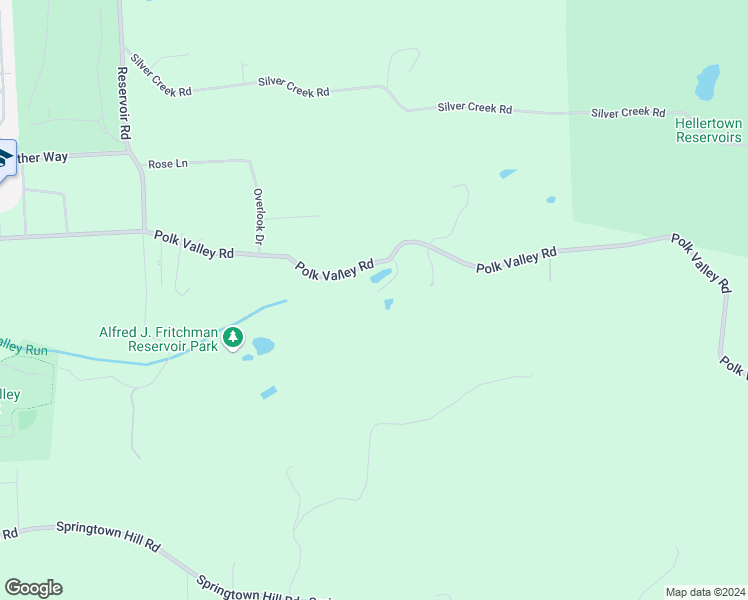 map of restaurants, bars, coffee shops, grocery stores, and more near 2274 Polk Valley Road in Hellertown