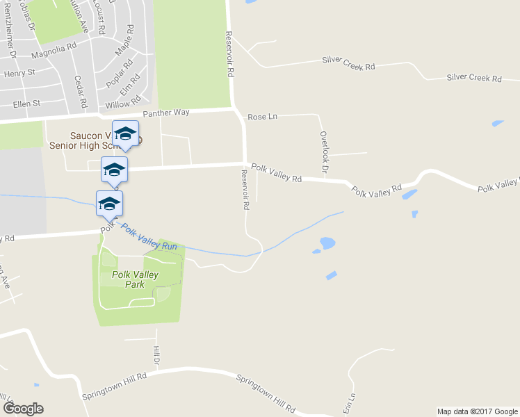 map of restaurants, bars, coffee shops, grocery stores, and more near 1817 Timber Lane in Hellertown